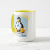 Windows Arch Linux Tux aktualisiert Tasse (Vorderseite Links)