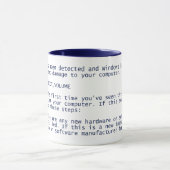 Windows Bluescreen - BSOD - Blaue Tasse (Zentrum)