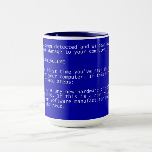 Windows Bluescreen - BSOD - Tasse (Zentrum)