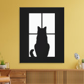 Windows Cat Klicken Sie auf Anpassen Wählen Sie ei Leinwanddruck (Insitu (Wohnzimmer))