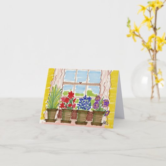 Windows-Christliche neue Zuhause-Glückwunsch-Karte Karte (Gelbe Blume)