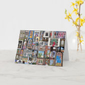 Windows-Collage Karte (Gelbe Blume)