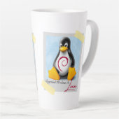 Windows Debian Linux Tux aktualisiert Milchtasse (Rechte Ecke)