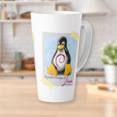 Windows Debian Linux Tux aktualisiert Milchtasse