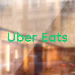 Windows-Decke für den Treiber für Uber-Eats Fensteraufkleber