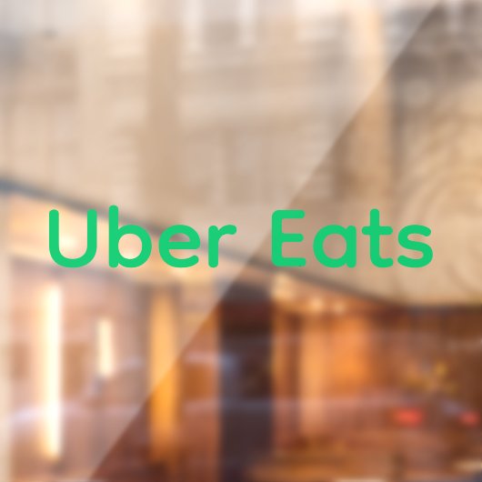 Windows-Decke für den Treiber für Uber-Eats Fensteraufkleber (Blatt 2)