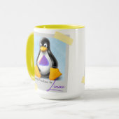 Windows Endevour OS Tux aktualisiert Tasse (Vorderseite Links)