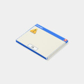 Windows-Fehlermeldungs-Post-Itanmerkung Post-it Klebezettel (angewinkelt)