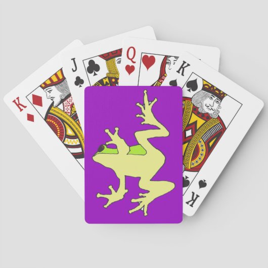 Windows Frosch spielt Karten Spielkarten (Rückseite)