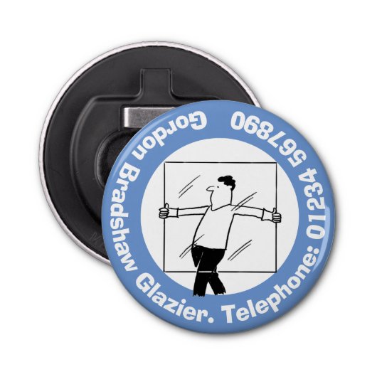 Windows Glass & Glazing für den Glazier. Flaschenöffner (Vorderseite)