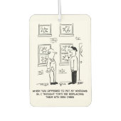 Windows hineinstecken. Ein Missverständnis. Autolufterfrischer (Vorderseite)