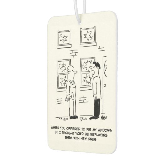 Windows hineinstecken. Ein Missverständnis. Autolufterfrischer (Links)