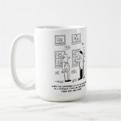 Windows hineinstecken. Ein Missverständnis. Kaffeetasse (Links)