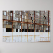 Windows in einer veralteten Werkstatt kaputt gemac Poster (Vorne)