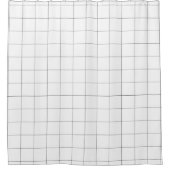 Windows-Karo-Raster (schwarz/weiß) Duschvorhang (Vorderseite)