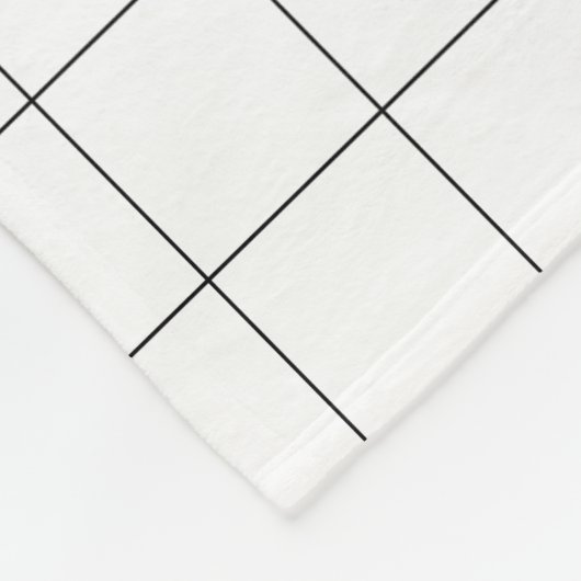 Windows-Karo-Raster (schwarz/weiß) Fleecedecke (Ecke)
