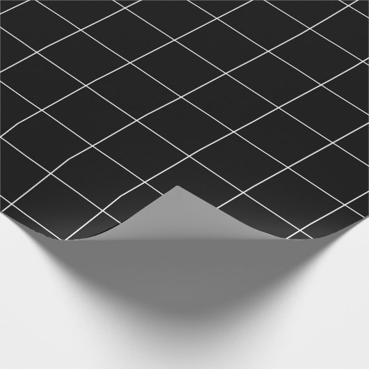 Windows-Karo-Raster (weiß/schwarz) Geschenkpapier (Ecke)