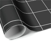 Windows-Karo-Raster (weiß/schwarz) Geschenkpapier (Rolleneckpunkt)