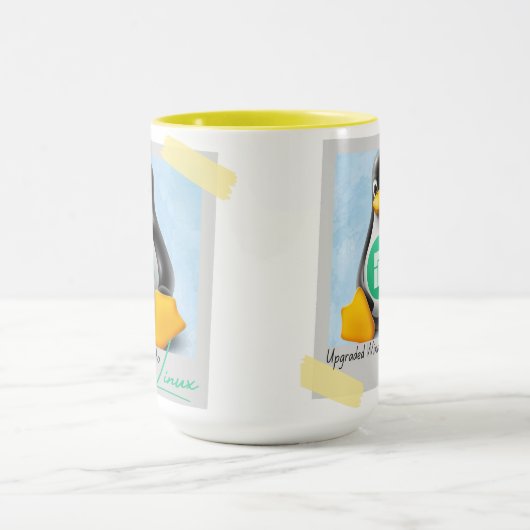 Windows Manjaro Linux Tux aktualisiert Tasse (Zentrum)