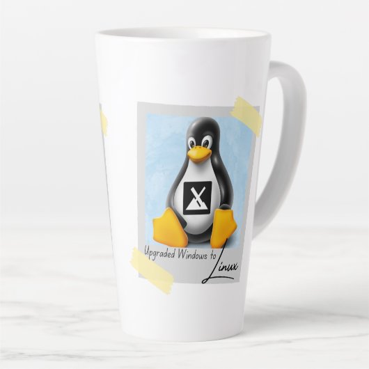 Windows MX Linux Tux aktualisiert Milchtasse (Rechte Ecke)