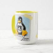 Windows MX Linux Tux aktualisiert Tasse (Vorderseite Links)