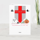 "Windows of Jordan's Soul" Hallowe’en card Karte (Rückseite)