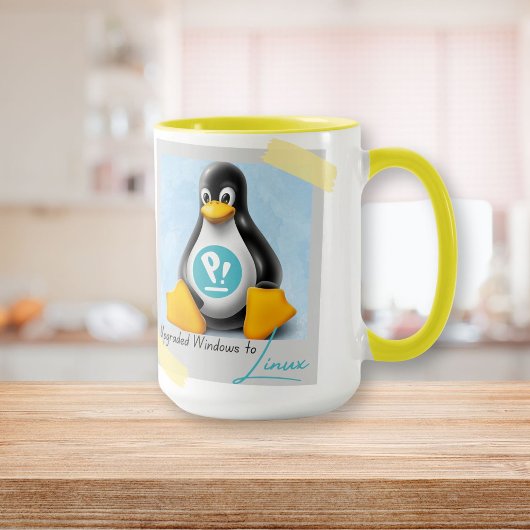Windows PopOS Tux aktualisiert Tasse