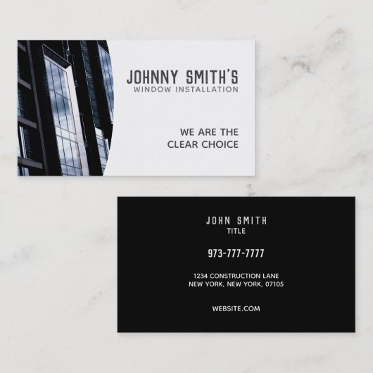 Windows-Slogan-Visitenkarten Visitenkarte (Vorne/Hinten)