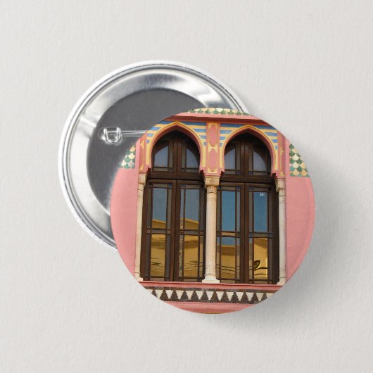 Windows Spanien Foto Runder Abzeichen Button (Vorne & Hinten)