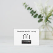 Windows Tinting Solar Film Business Cards Visitenkarte (Stehend Vorderseite)