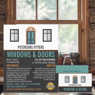 Windows & Türen, Fenster & Türen Fitter Company Flyer