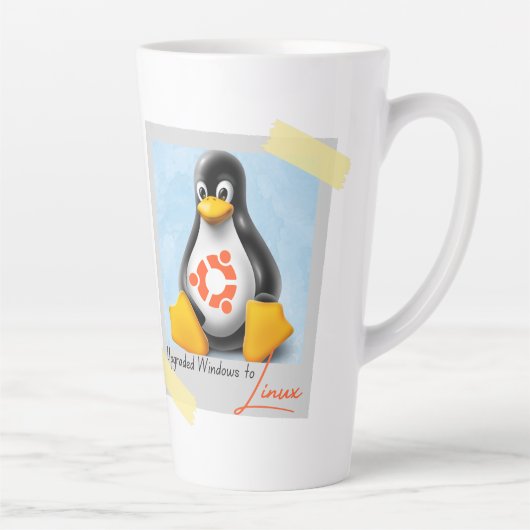 Windows Ubuntu Linux Tux aktualisiert Milchtasse (Rechts)