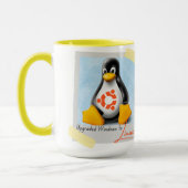 Windows Ubuntu Linux Tux aktualisiert Tasse (Links)