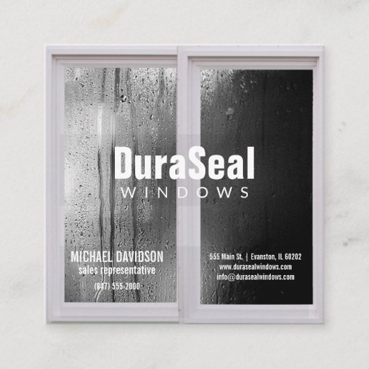 Windows-Visitenkarte Quadratische Visitenkarte (Vorderseite)