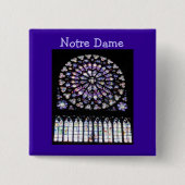 Windows von Notre Dame Button (Vorderseite)