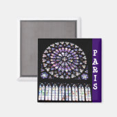 Windows von Notre Dame Magnet (Vorderseite/Rückseite)