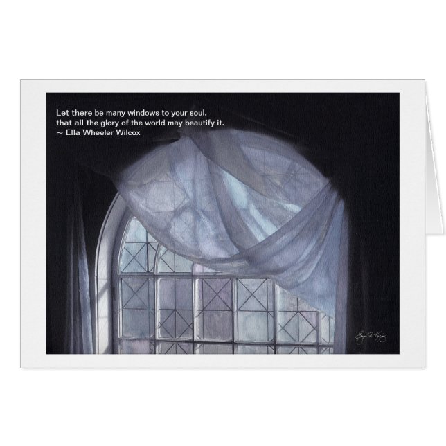 "Windows zu Ihrem Soul" Karte (Vorderseite (Horizontal))