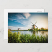 WindowsMühle am Rotterdamer See, Holland Postkarte (Vorne/Hinten)