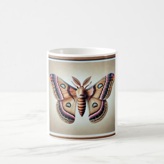 Windowwinged moth 121024IREF249 - Watercolor Kaffeetasse (Mittel)