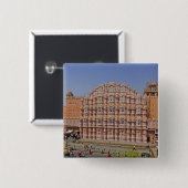 Windpalast (Hawa Mahal), Jaipur, Indien, Button (Vorne & Hinten)