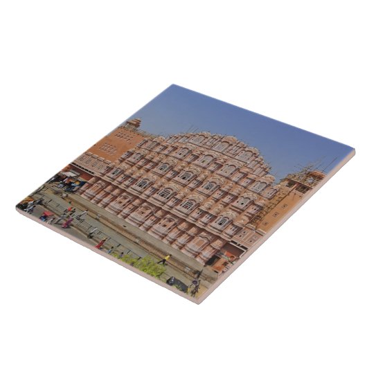 Windpalast (Hawa Mahal), Jaipur, Indien, Fliese (Seite)