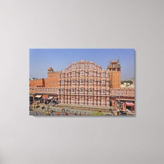 Windpalast (Hawa Mahal), Jaipur, Indien, Leinwanddruck (Vorderseite)