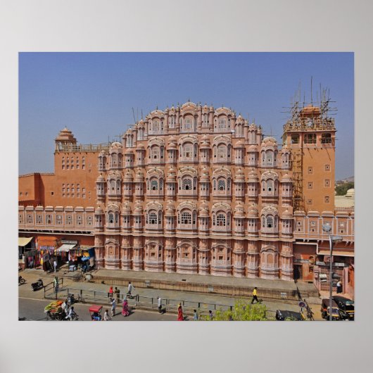 Windpalast (Hawa Mahal), Jaipur, Indien, Poster (Vorne)