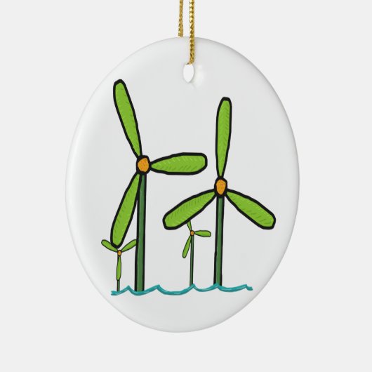 Windpark Keramik Ornament (Rechts)