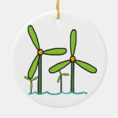 Windpark Keramik Ornament (Hinten)