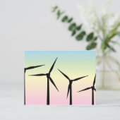 Windpark Morning Postkarte (Stehend Vorderseite)