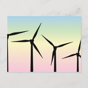 Windpark Morning Postkarte