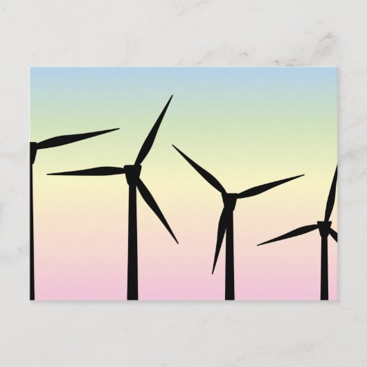 Windpark Morning Postkarte (Vorderseite)