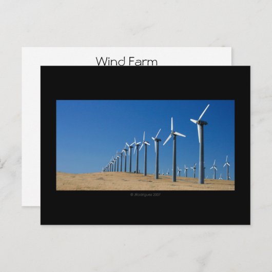 Windpark Postkarte (Vorne/Hinten)