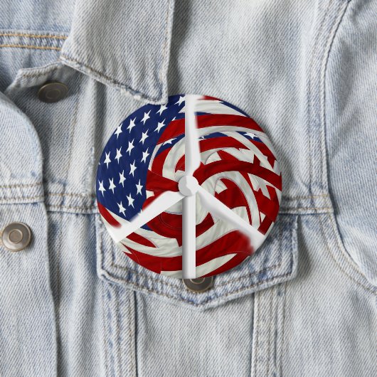 Windpeace Knopf, 4" Button (Beispiel)